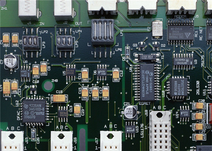 Conjunto direto verde do PWB do furo, conjunto da placa de circuito eletrônico
