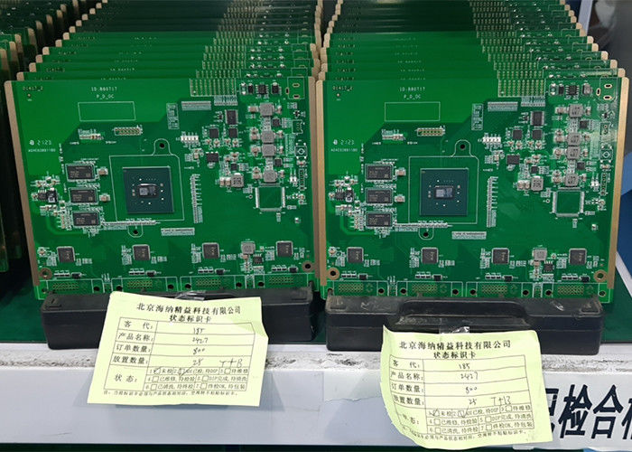 A placa Multilayer do PWB do ISO FR4 HDI, 6 camadas 8 mergulha a placa eletrônica do PWB